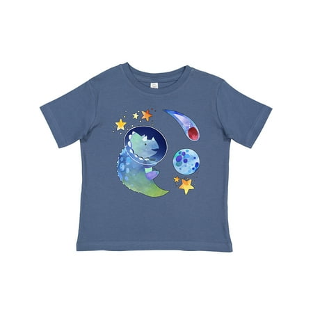 

Inktastic Triceratops in Space with Planets and Stars Gift Baby Boy or Baby Girl T-Shirt