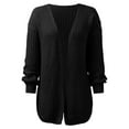 thumbnail image 4 of Vedolay Jackets for Women Casual Long Sleeve Lapel Open Front Button Work Business Jackets with Pockets,Black M, 4 of 5