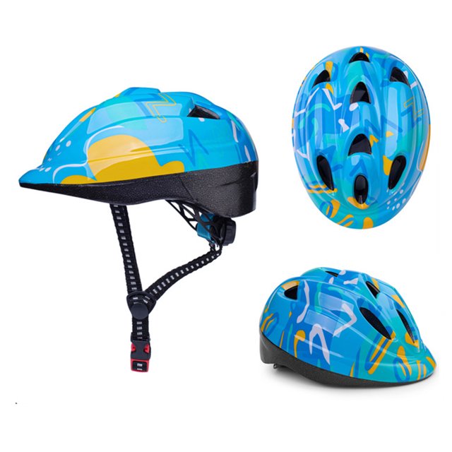 Casco de bicicleta Casco de seguridad de ciclismo anticolisión para niños Kid (Azul amarillo) Likrtyny Para Estrenar