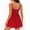 Red, variant on Carlikeit Women's Summer Romper Dress with Shorts Underneath Spaghetti Strap Sleeveless Wide Leg Jumpsuit