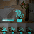 thumbnail image 4 of YSITIAN 3D Dragon Lamp Night Light 3D Illusion lamp 16 Colors Changing with Remote --- Dragon A YT-14754, 4 of 6