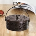 thumbnail image 1 of Aqestyerly Iron Art Mosquito Incense Tray Tray Household Mosquito Incense Rack Fireproof with Cover Large Put Box Incense Mosquito Repellent Incense Burner, 1 of 6