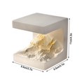 thumbnail image 3 of Binwennn Plaster Material Snow Capped Night Light With Aromatherapy Oil Plug In Design For Home Bedroom Adjustable 3 Color LED Light Modes 10ML Space Projector for Bedroom Girls Room Clouds for, 3 of 4