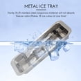 thumbnail image 3 of Lever-Style Ice Tray, 2 in 1 Stainless Steel Ice Making Mold, 3 of 6