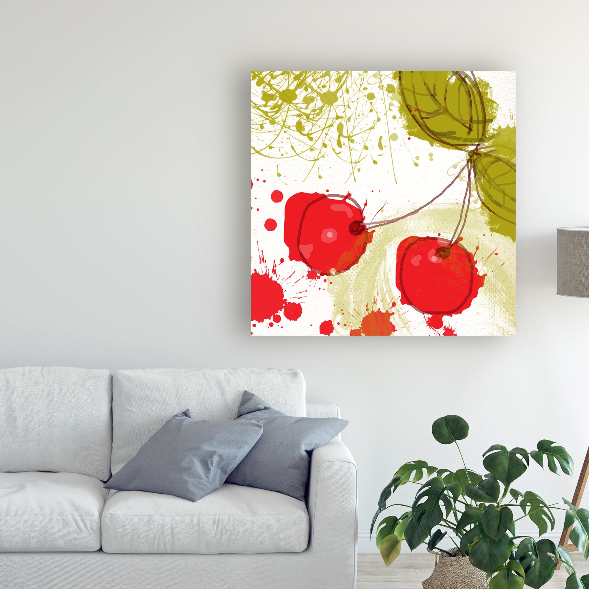 Trademark Fine Art 'Modern Cherry' Canvas Art by Irena Orlov