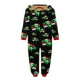 thumbnail image 2 of hirigin Christmas Family Matching Jumpsuit, Long Sleeve Hooded Dinosaur Print Zipper Closure Loungewear, 2 of 3
