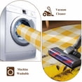 thumbnail image 6 of Rectangle Rug 2x3ft Area Rug,Watercolor Sunflowers Leaves on Retro Area Rugs for Living Room Bedroom,Yellow White Plaid Floor Mat Non-Slip Non-Shedding Carpet Indoor Accent Rugs, 6 of 9