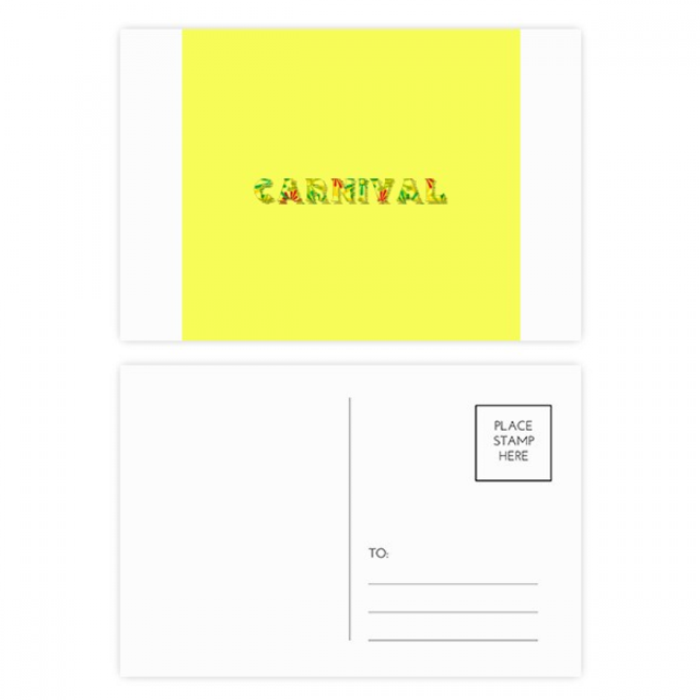 Carnaval Brasileiro Hot Juego de postales Cumpleaños Tarjeta de agradecimiento Lado de envío 20 piezas