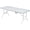 White, variant on TROPOW Portable 6 Ft Folding Table with Carry Handle - Heavy-Duty Plastic Top & Iron Legs, Outdoor Foldable Table for Camping, Barbecues, Picnics, Party Events, Dining