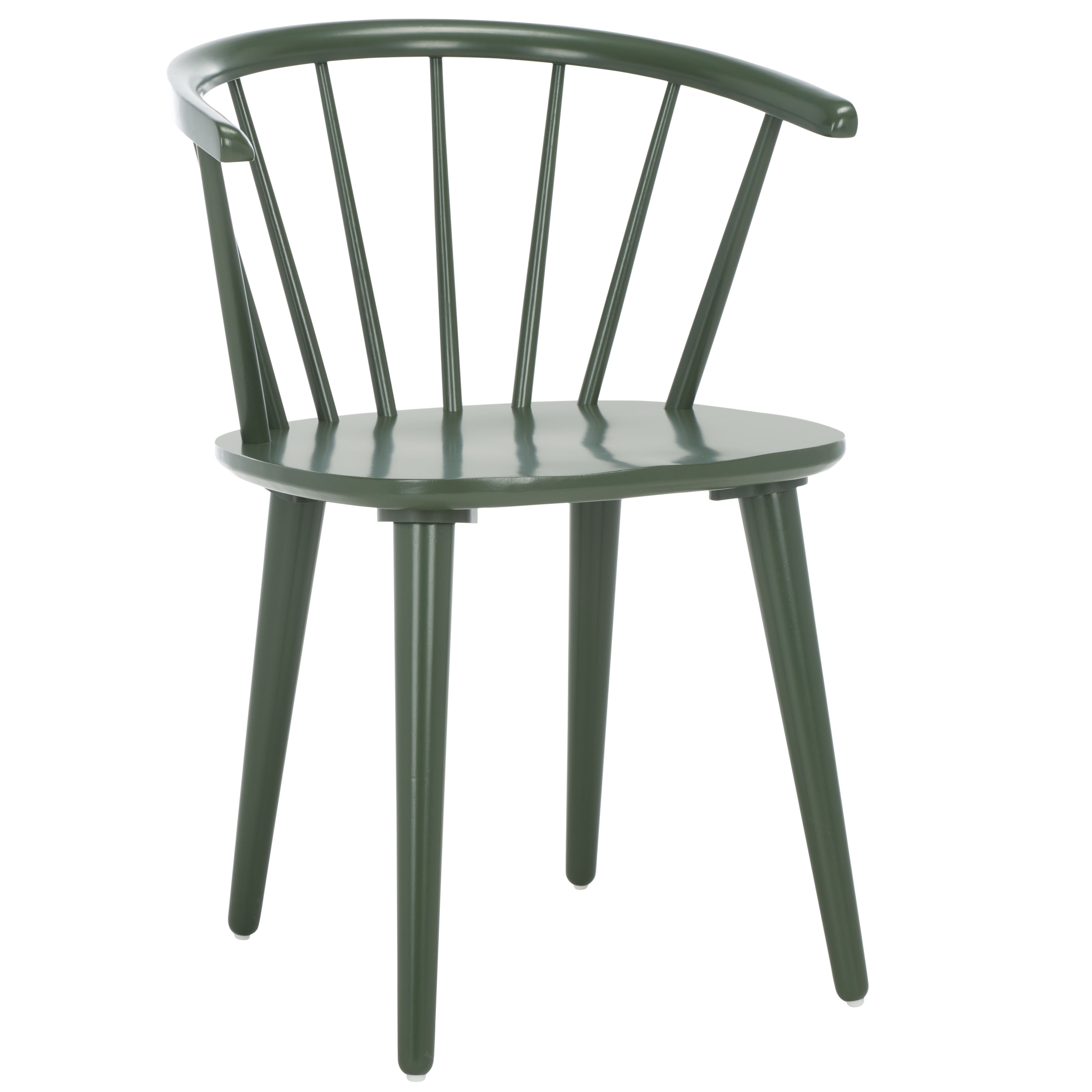 Safavieh Blanchard Scandinavian Wood Dining Side Chairs, Dusty Green (Set of 2)