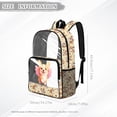 thumbnail image 6 of SEANATIVE Transparent Bag Kids Backpack Clear Bookbag See Through School Rucksack PVC Heavy Duty Clear Bag for Elementary Middle High School, Corgi Dog Daisy Beige, 6 of 7