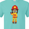 thumbnail image 4 of Inktastic African American Girl, Girl Fireman, Firefighter T-Shirt, 4 of 5
