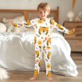 thumbnail image 6 of Dailycode Cotton Pajama Set Snug Fit Long Sleeve Top and Pants for 18M-8Y Tiger Face and Sun, 6 of 7