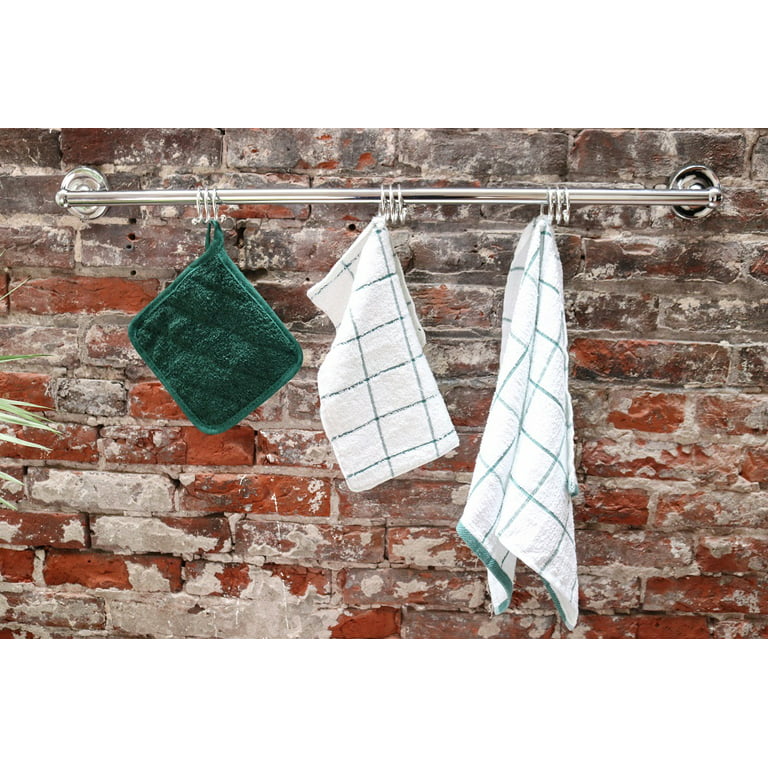 Arkwright Kitchen Pot Holders (Bulk Case of 144), Green, 7 inchx7 inch, 100% Cotton, Soft & Heat Resistant, Size: 7 x 7