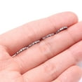 thumbnail image 4 of Implant Grade Titanium Pyramid Sparkle Studded Geometric Seamless Clicker Hoop Ring-Aqua, 4 of 5