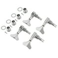 thumbnail image 2 of 2L2R Fishtail Shaped Button Sealed Bass Guitar Tuning Pegs Machine Heads DIY Bass Maintenance Suitable for Bass Guitar Enclosed Design Sealed Bass Guitar Tuners, 2 of 8