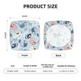 thumbnail image 6 of Gaeub Cute Chameleons On Blue Square Chair Seat Cushion Cover,Wear-Resistant Chair Seat Cover, Household Chair Essentials,Anti-Scratch, 6 of 9