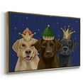 thumbnail image 3 of Christmas Labradors, Three Kings - Framed Gallery Wrapped Holiday Canvas - 27 x 41 - Gold Frame, 3 of 8