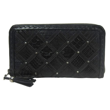 Ladies Black Oiled Cowhide - CORRAL Women's Black Cowhide with Teju Lizard and Python Patchwork D1032