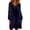 Navy, variant on Sentmoon Casual Dress Long Sleeve Cute Spring Dresses Patchwork Relaxed Fit Club Dress for Business and Casual