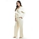 thumbnail image 2 of Set de pantalon y blazer con textura Roman Fashion /Juvenil, 127 (Hueso) beige EG, 2 of 5
