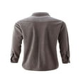 thumbnail image 2 of Men Button Down Shirts Cual Long Sleeve Lapel Collar Solid Color Slim Fit Corduroy Tops for Autumn, 2 of 7