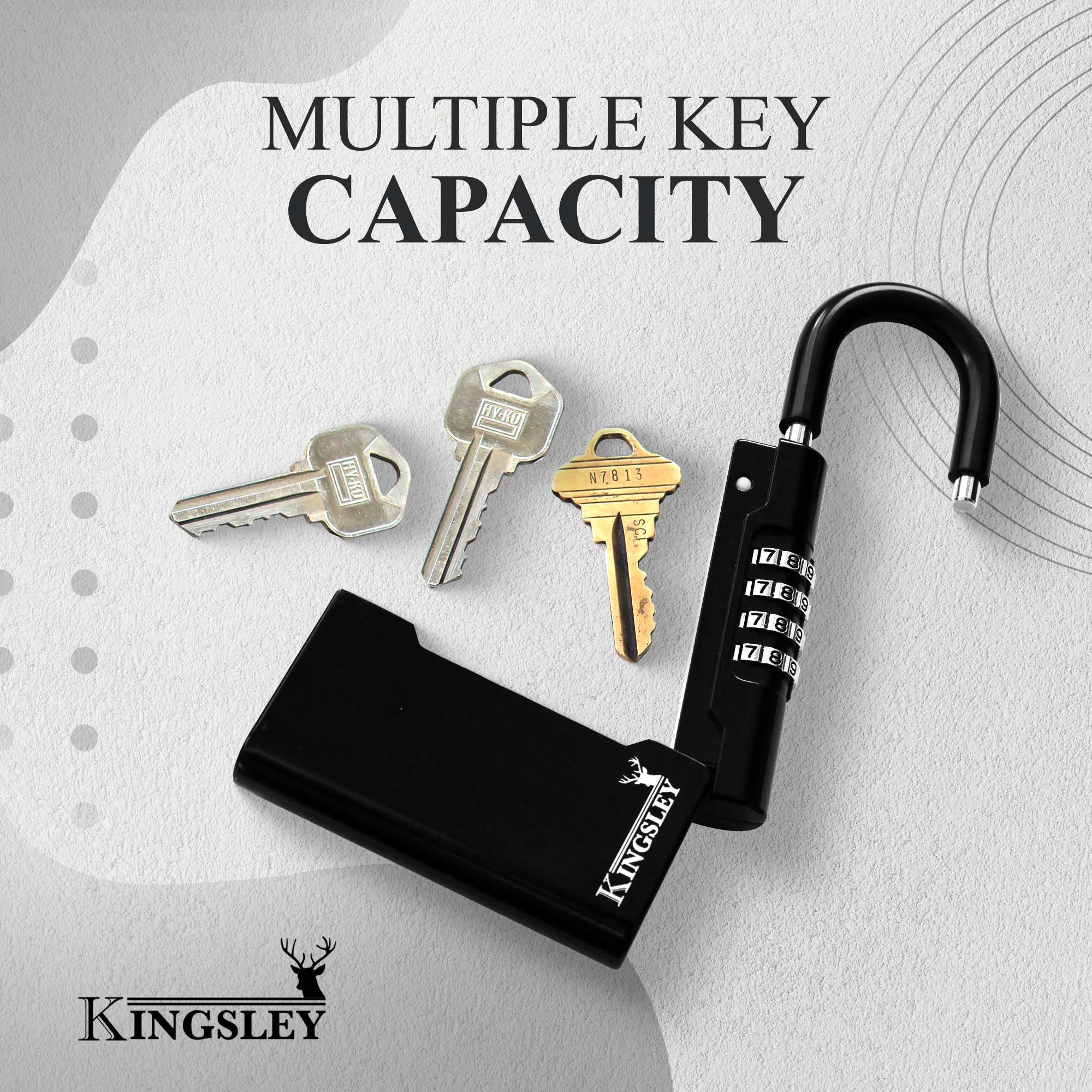 Kingsley Guard-a-Key Lockbox with Combination Lock photo 5
