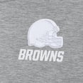 thumbnail image 4 of Women's Antigua  Heather Gray Cleveland Browns Victory Crew Pullover Sweatshirt, 4 of 4