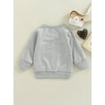 thumbnail image 4 of Wassery Toddler Baby Boys Girls Autumn Sweatshirts Long Sleeve Crewneck Letter Print Pullover Tops 6M 12M 18M 24M 3T Infant Casual Fall Clothes, 4 of 8