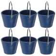 thumbnail image 5 of RENACLIPY Set of 6 Mini Dark Grey Resin Craft Buckets for Small Plants, Floral Arrangements, and Decorative Use, 5 of 7