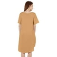 thumbnail image 3 of Inkmeso Nightgowns for WoMen's Short Sleeve W/ Round Neck Nightdress Jersey Tunic Loungewear, 3 of 7