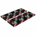 thumbnail image 1 of Abstract Bench Cushion Set of 2, Vibrant Rectangles Traditional Polka Dots Design Surrealism Inspired Geometric, Standard Size Foam Pad and Decorative Cover, Multicolor, by Ambesonne, 1 of 4