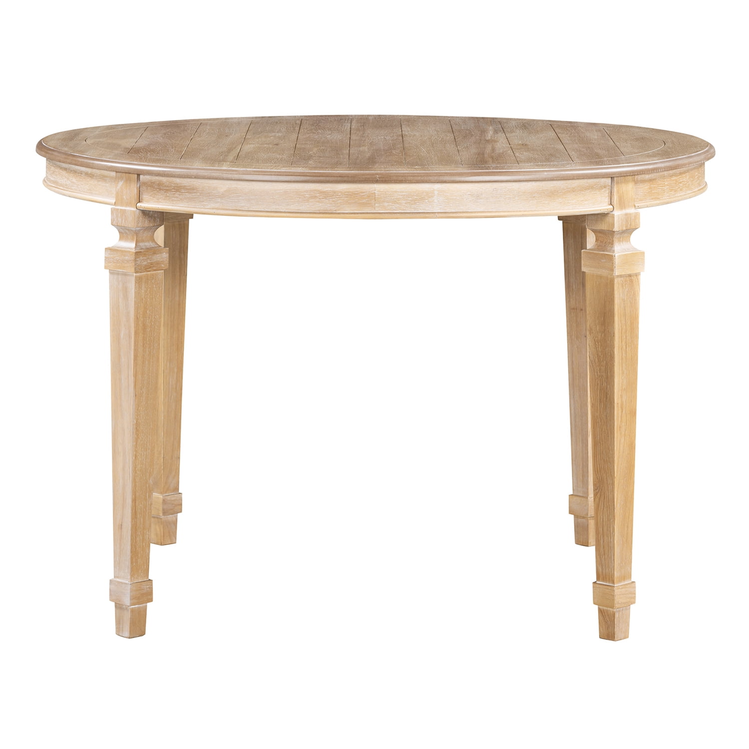 Kepooman 5-Piece Dining Table Set, Round Table with Solid Wood Legs and 4 Upholstered Chairs, Dining Set for Dining Room, Natural Wood Kepooman 5-Piece Dining Table Set, Round Table with Solid Wood Legs and 4 Upholstered Chairs, Dining Set for Dining Room, Natural Wood