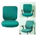 thumbnail image 2 of Langgg Computer Chair Cover Swivel Chair Cover for Rotating Chair Dark Green, 2 of 8