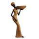 thumbnail image 4 of Estatua de dama tribal africana, adorno de resina, pieza de arte coleccionable hecha a mano para Estilo D, 4 of 9