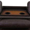 thumbnail image 2 of Modern L-Shaped Sectional Sofa Set with Left Chaise & Ottoman - Faux Leather Tufted Modular Couch for Living Room, Brown, 2 of 6