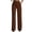 Brown, variant on Womens Dress Pants Straight Leg Pull on Work Pants Pleated Business Suit Pants Casual Office Slacks with Pockets