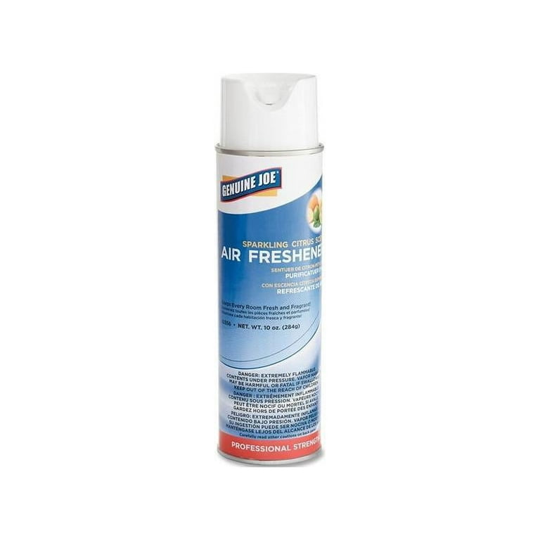 Genuine Joe Sparkling Citrus Air Freshener - Spray - 10 oz - Sparkling Citrus - 12 / Carton Genuine Joe Sparkling Citrus Air Freshener - Spray - 10 oz - Sparkling Citrus - 12 / Carton