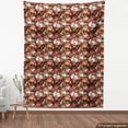 thumbnail image 4 of Ambesonne Vintage Fabric by the Yard Upholstery, Retro English Garden Peony, 10 Yards, Seal Brown and Pale Rust, 4 of 5