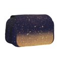 thumbnail image 1 of Disketp Gold Black Glitter Estuche de Lápices de Doble Capa con Tapa Abatible y Cremallera, Organizador Escolar para Adolescentes y Adultos, 1 of 7