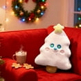 thumbnail image 4 of Loespoir Christmas Tree Pillows, Festive Stuffed Toy with Soft Flannel, Holiday Decor Couch Cushion for Christmas Gift, Living Room, Bed, and Seasonal Comfort(Pink), 4 of 6