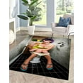 thumbnail image 2 of Bathroom Rug, Entryway Rug, Girl Drinking In Toilet Rug, Large Rug, Fashion Toilet Rug, Fashion Girl Rugs, Modern Rug, Office Rug, 3.3'x6.5' - 100x200 cm, 2 of 8
