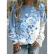 thumbnail image 4 of Floral Hoodie Women Fashion Hoodies Flower 3d Print Round Neck Long Sleeve Hoodie Elegant Harajuku Sweats Gym Tracksuit Clothing, 4 of 4