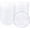 Clear, variant on 50Pack 10oz White Plastic Bowls - Disposable White Plastic Salsa Bowls Premium Heavy Duty - Ideal for Wedding &Party