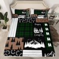 thumbnail image 2 of Feelyou Teens Green Buffalo Full Size Sheets, Pine Tree Plant Bed Sheets, 4pcs, 2 of 7