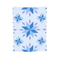 thumbnail image 1 of Star Snowflake Blue Throw Blanket,Super Soft Anti-Pilling Flannel Bed Blankets, 60"x50", 1 of 8
