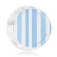 thumbnail image 3 of Round Glass Smoking Ashtrays Holder For Cigarettes Cigar Ash Tray Home Office Indoor And Outdoor Desktop Tabletop Decoration 3.3x1.4 Skyblue Stripe_2, 3 of 8