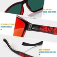 thumbnail image 5 of LINVO Polarized Sunglasses for Men Women Square Mirrored Trendy Shades for Fishing Beach Driving UV400 Protection, 5 of 7