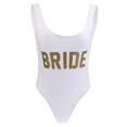 thumbnail image 2 of Trajes de baño de moda para mujer, estampados de letras, Bikini para mujer, traje de baño de secado rápido para vacaciones M Blanco L Negro Macarena Bañador Mujer, 2 of 8