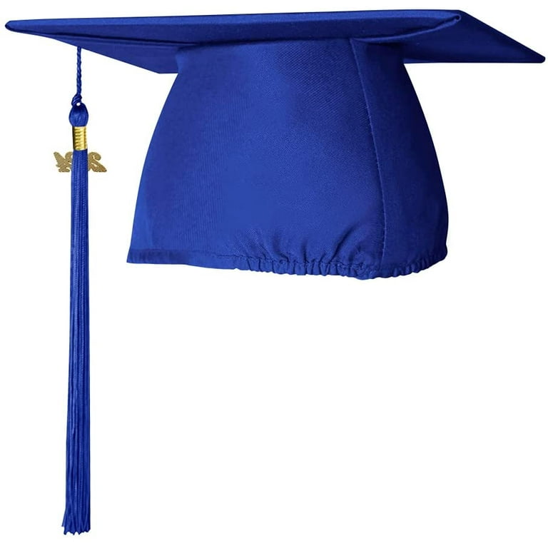 Endea Graduation Matte Cap & Tassel (Royal Blue, 2024), Adult Unisex